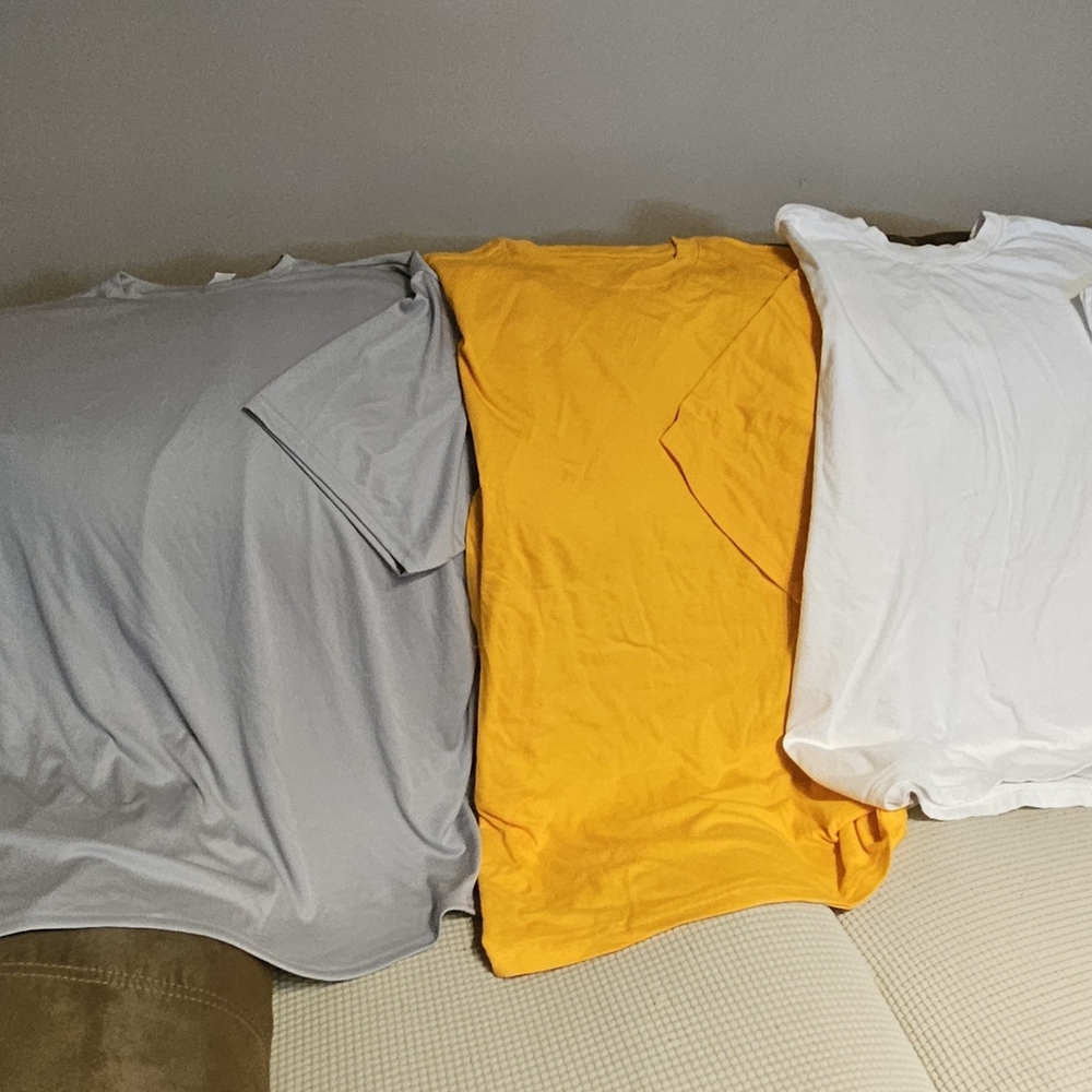 C2 by Calibrate Gray, Orange, and White Short Sleeve Tees